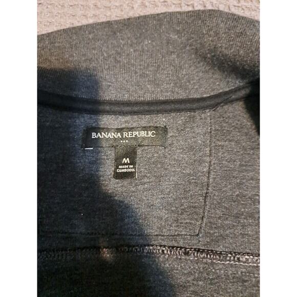 C14 Banana Republic Outdoor Vest Womens Md Lined Full Zip Pockets Knit Hem - Picture 8 of 11